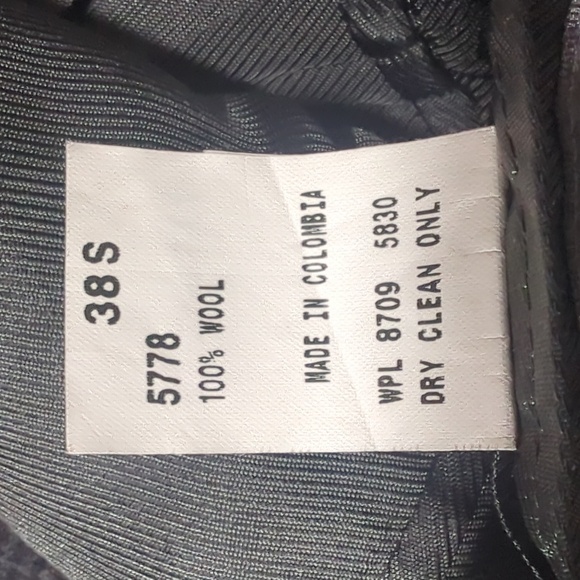 Oscar de la Renta Jacket Black Check 38S Wool Sports Coat Blazer - Picture 3 of 15